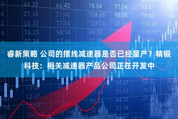 睿新策略 公司的摆线减速器是否已经量产？精锻科技：相关减速器产品公司正在开发中