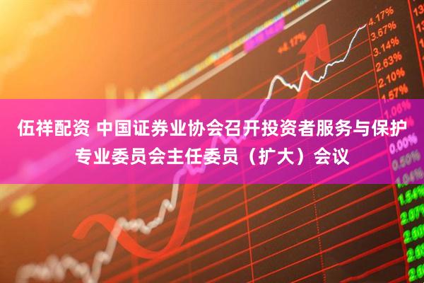 伍祥配资 中国证券业协会召开投资者服务与保护专业委员会主任委员（扩大）会议